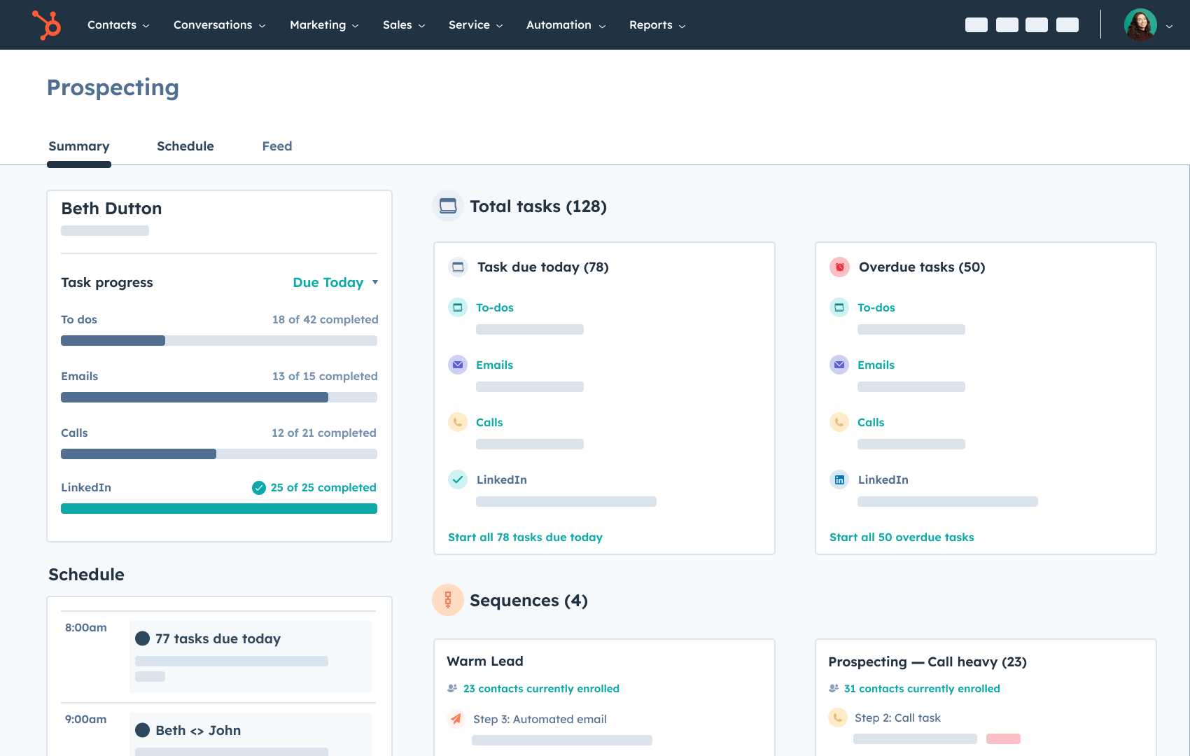 Sales Hub Prospecting Summary-1